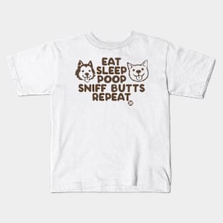 eat sleep poop Kids T-Shirt